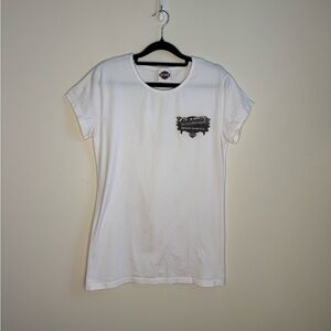 Women’s Harley-Davidson White Cotton Graphic Tee Size L